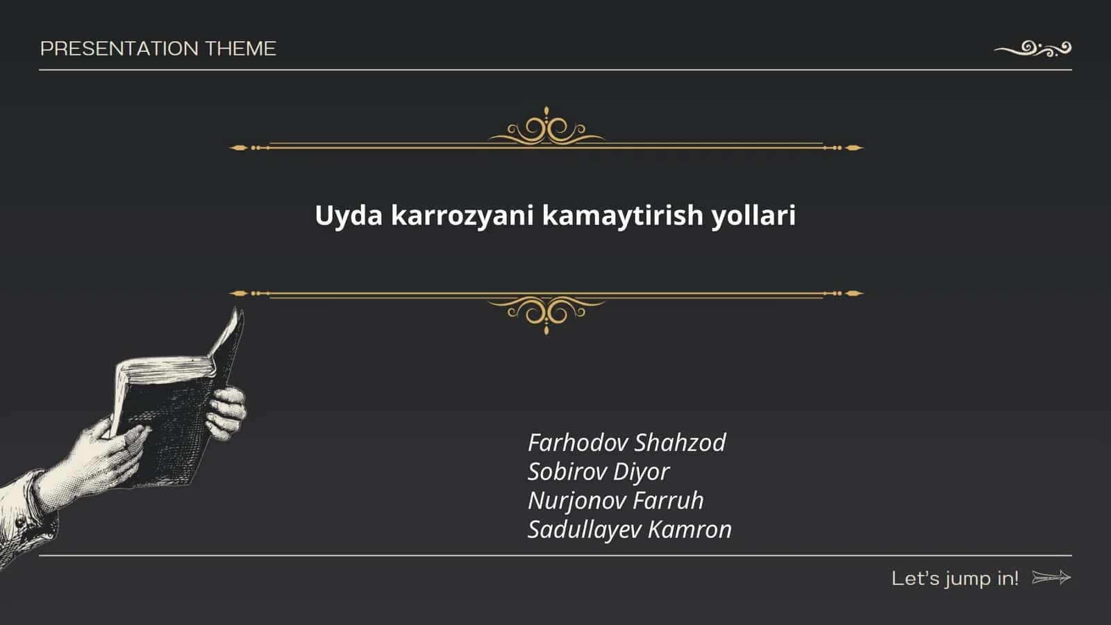 Uyda karrozyani kamaytirish yollari