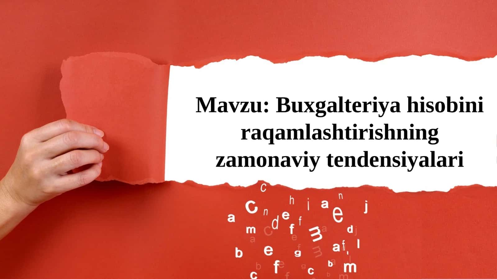 Buxgalteriya hisobini raqamlashtirishning zamonaviy tendensiyalari