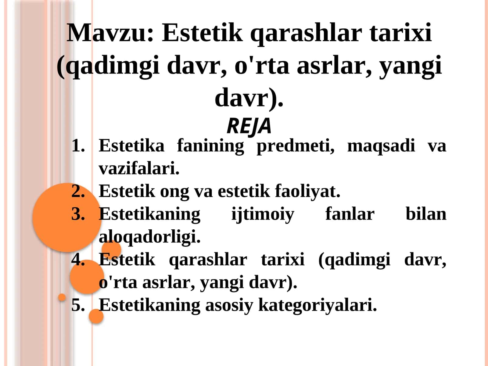Estеtikqаrаshlаrtаriхi(qаdimgidаvr,o'rtааsrlаr,yangidаvr)