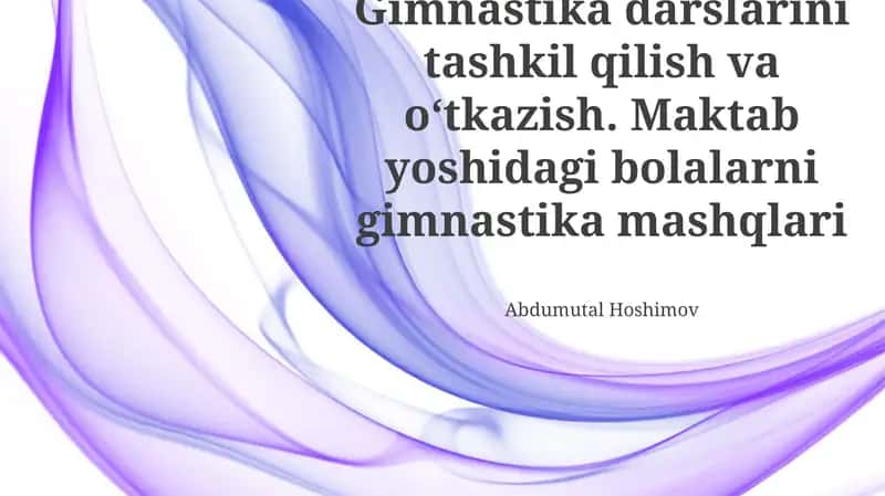 Maktab yoshidagi bolalar uchun gimnastika mashqlari