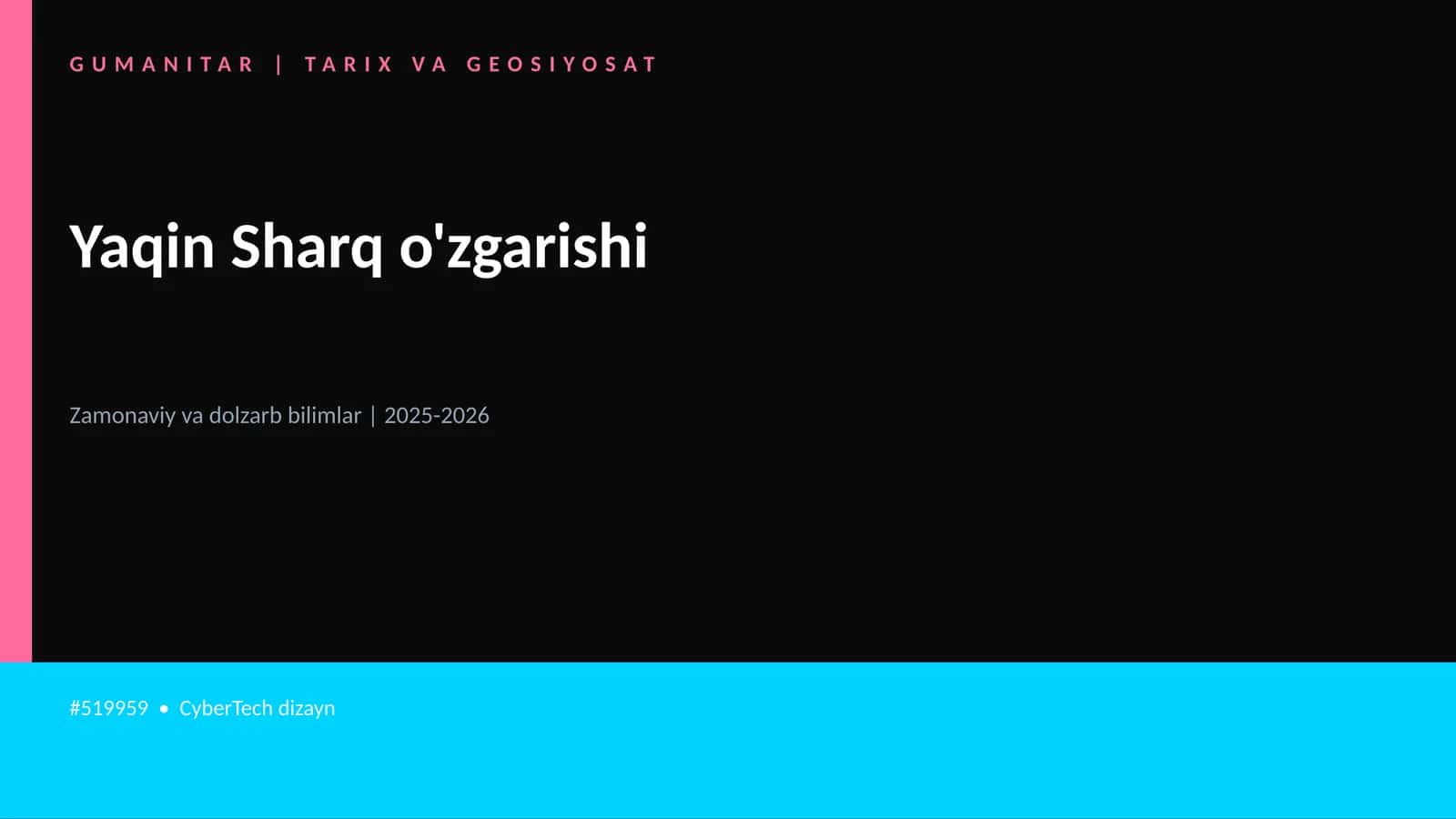 Yaqin Sharq o'zgarishi