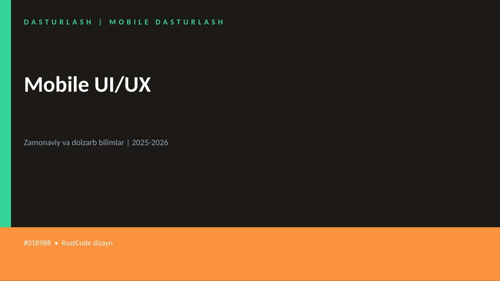 Mobile UI/UX