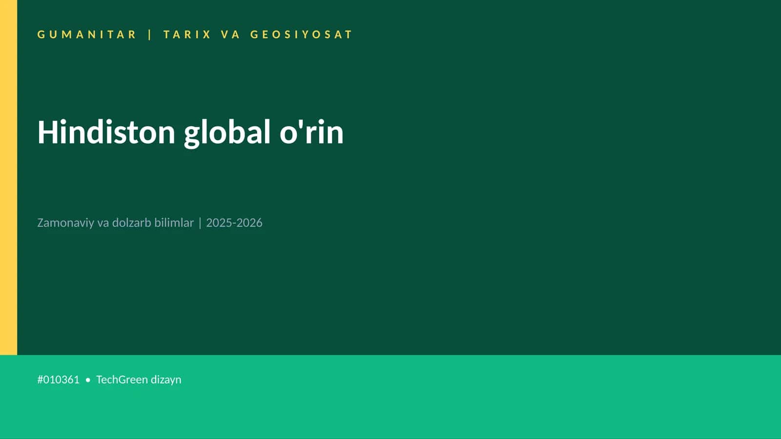 Hindiston global o'rin