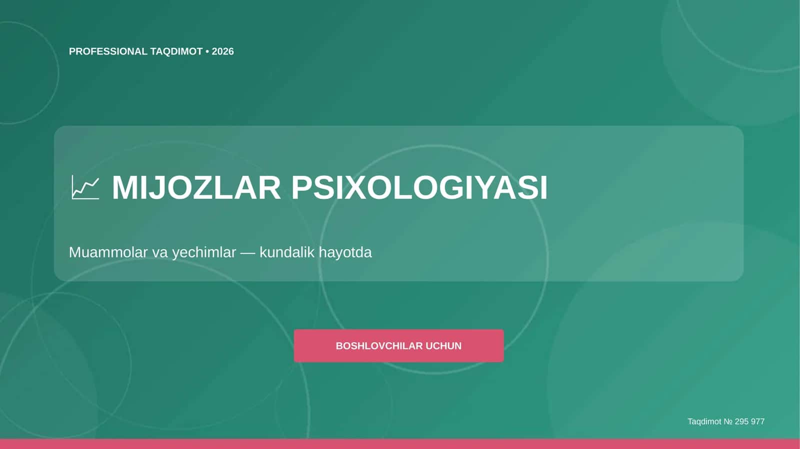 MIJOZLAR PSIXOLOGIYASI