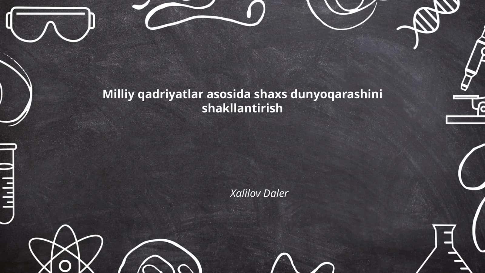 Reja: Milliy qadriyatlarning mohiyati va ahamiyati