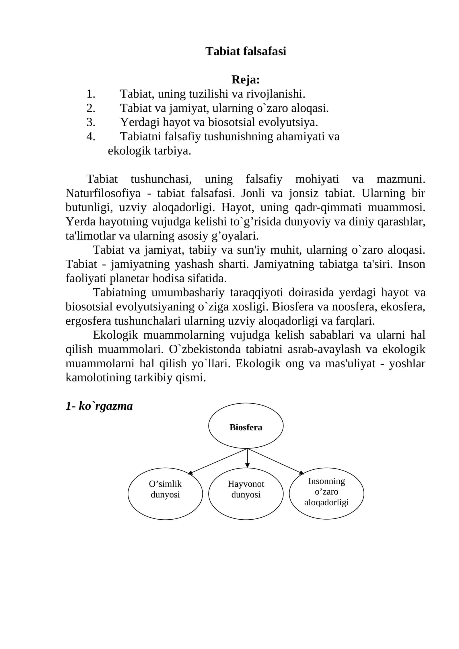 Tabiat falsafasi