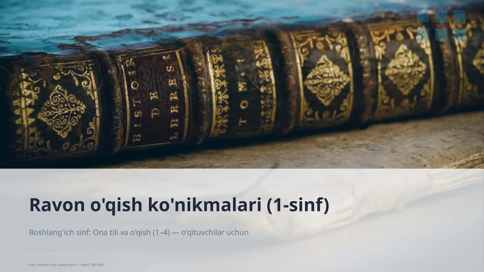Ona tili va o'qish (1–4) — o'qituvchilar uchun