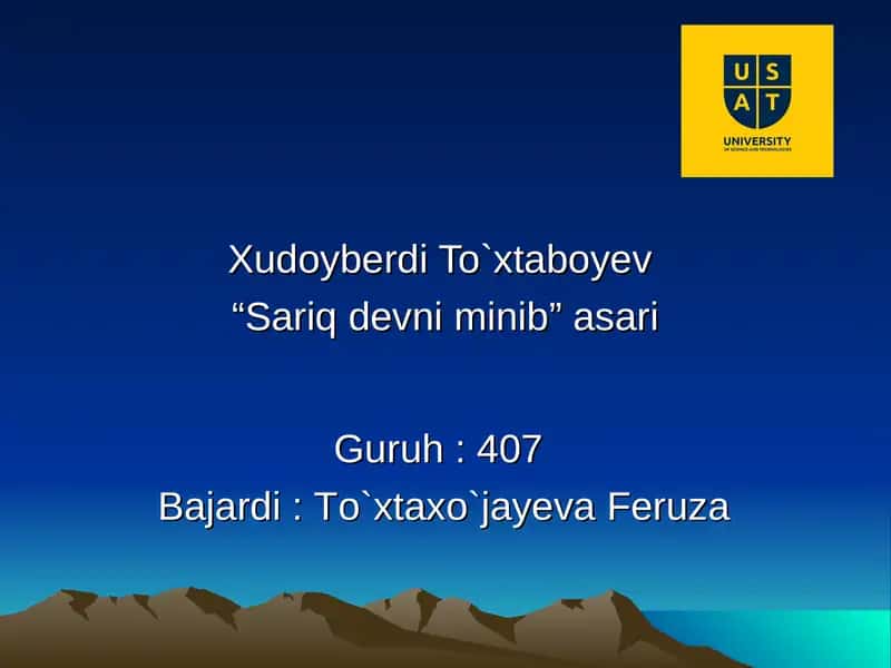 Sariq devni minib