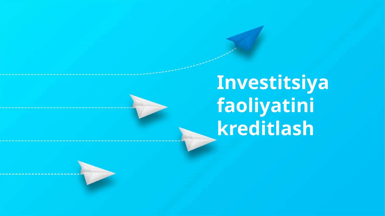 Investitsiya faoliyatini kreditlash