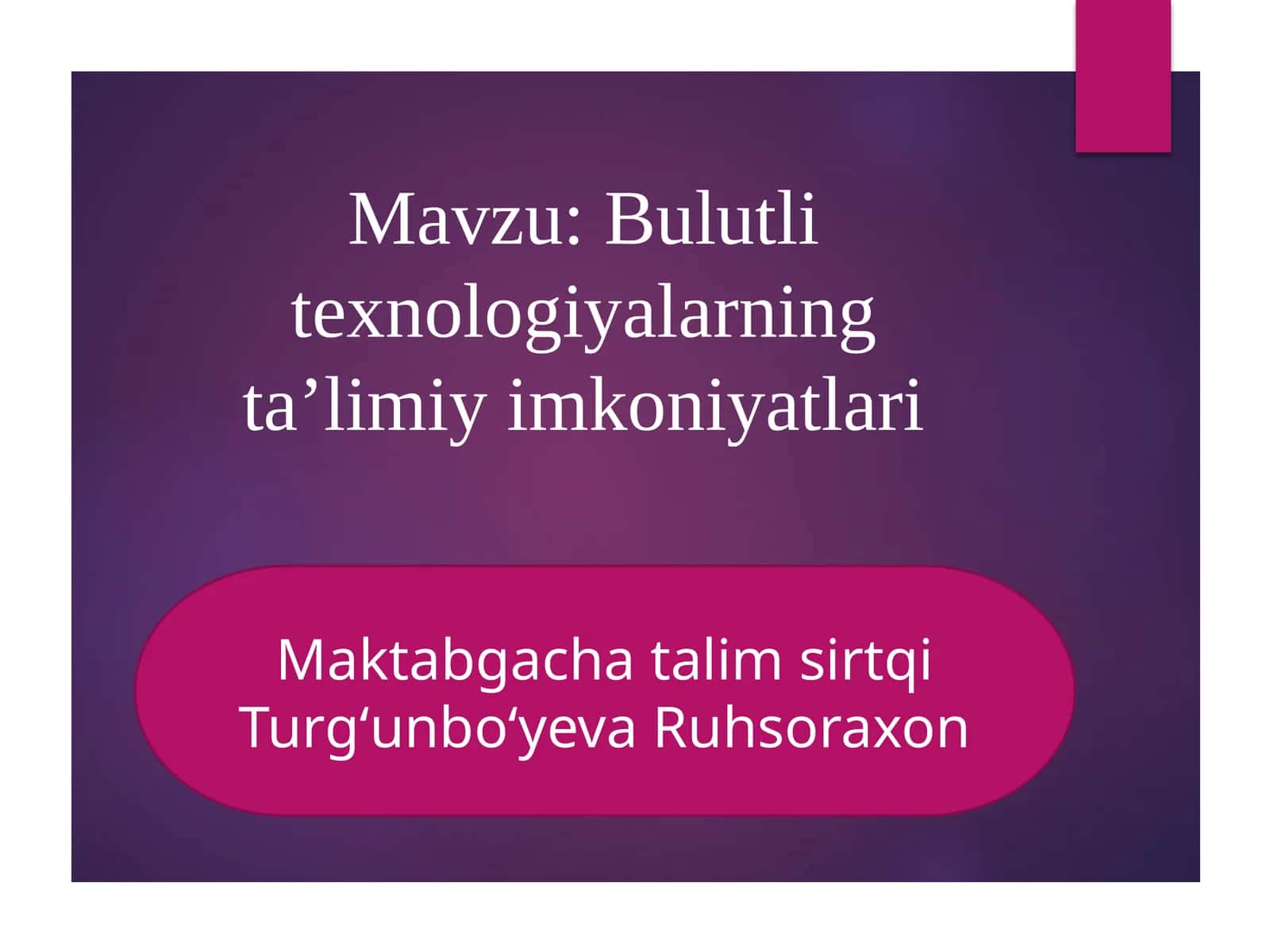 Bulutli texnologiyalar
