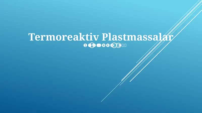 Termoreaktiv Plastmassalar