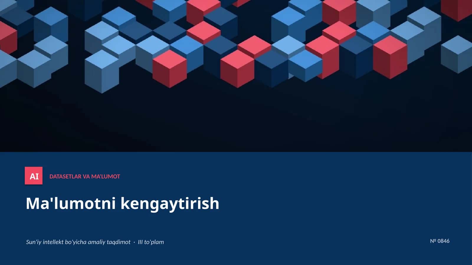 AI DATASETLAR VA MA'LUMOT