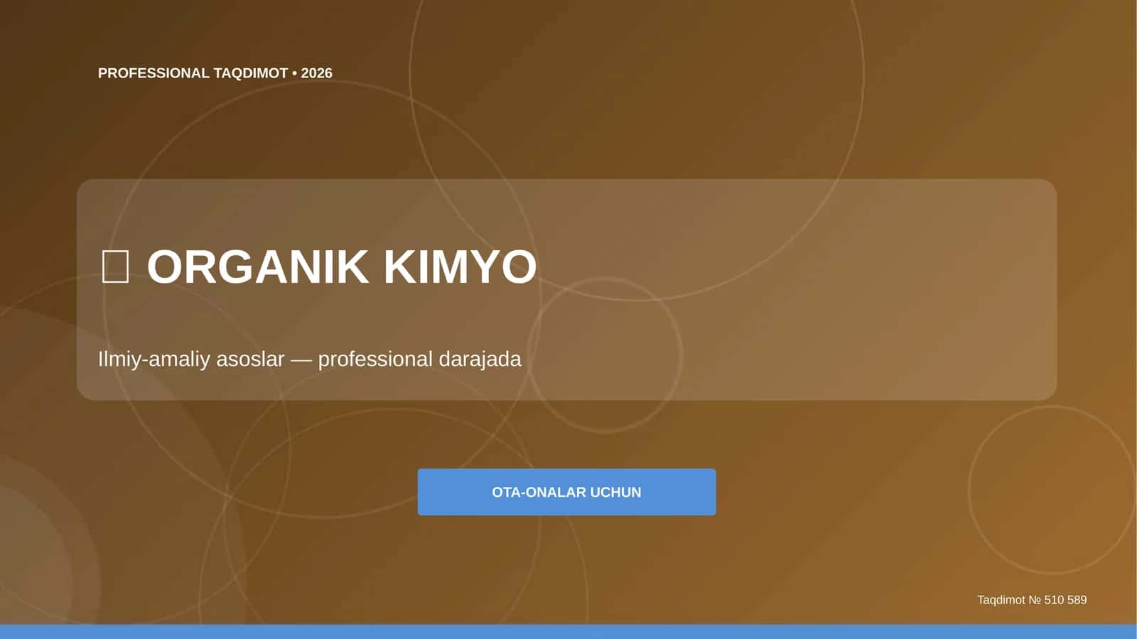 ORGANIK KIMYO - Taqdimot № 510 589
