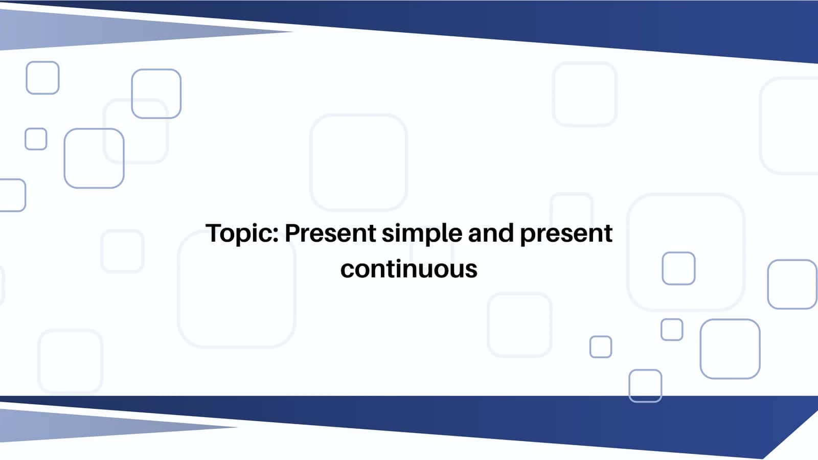 Present Simple Tense