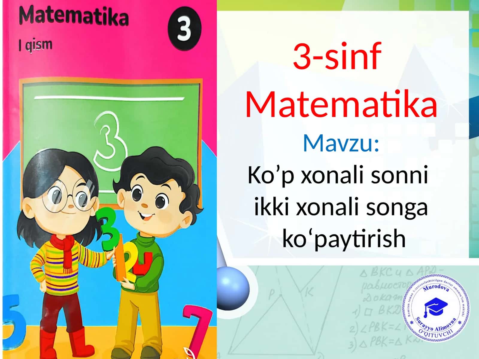3-sinf Matematika