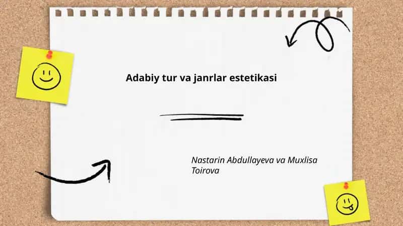 Adabiy tur va janrlar estetikasi