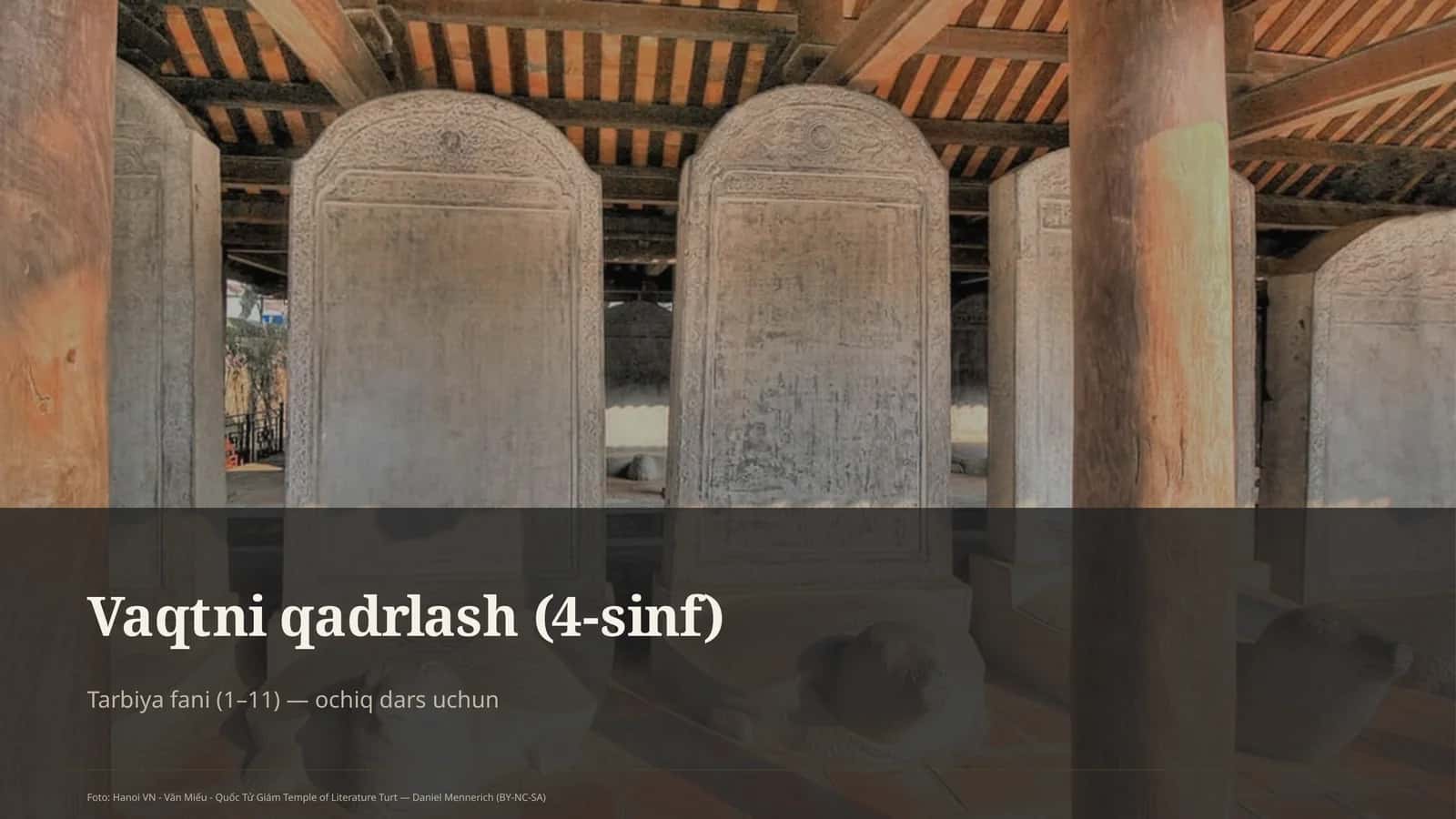 Vaqtni qadrlash (4-sinf)