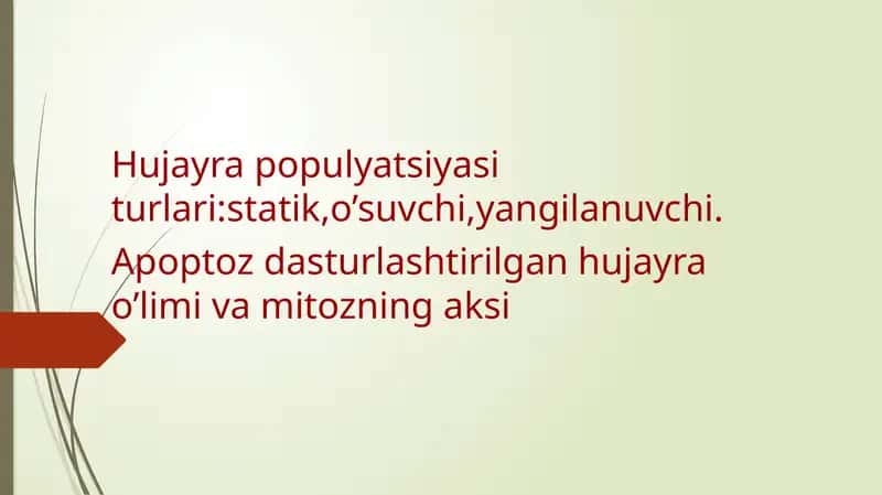 Hujayra Populyatsiyasi