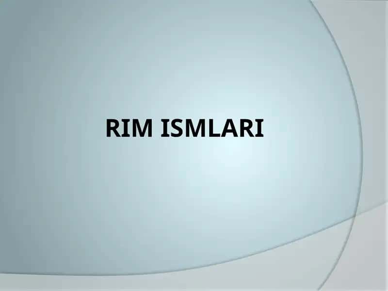 Qadimgi Rim Ismlari