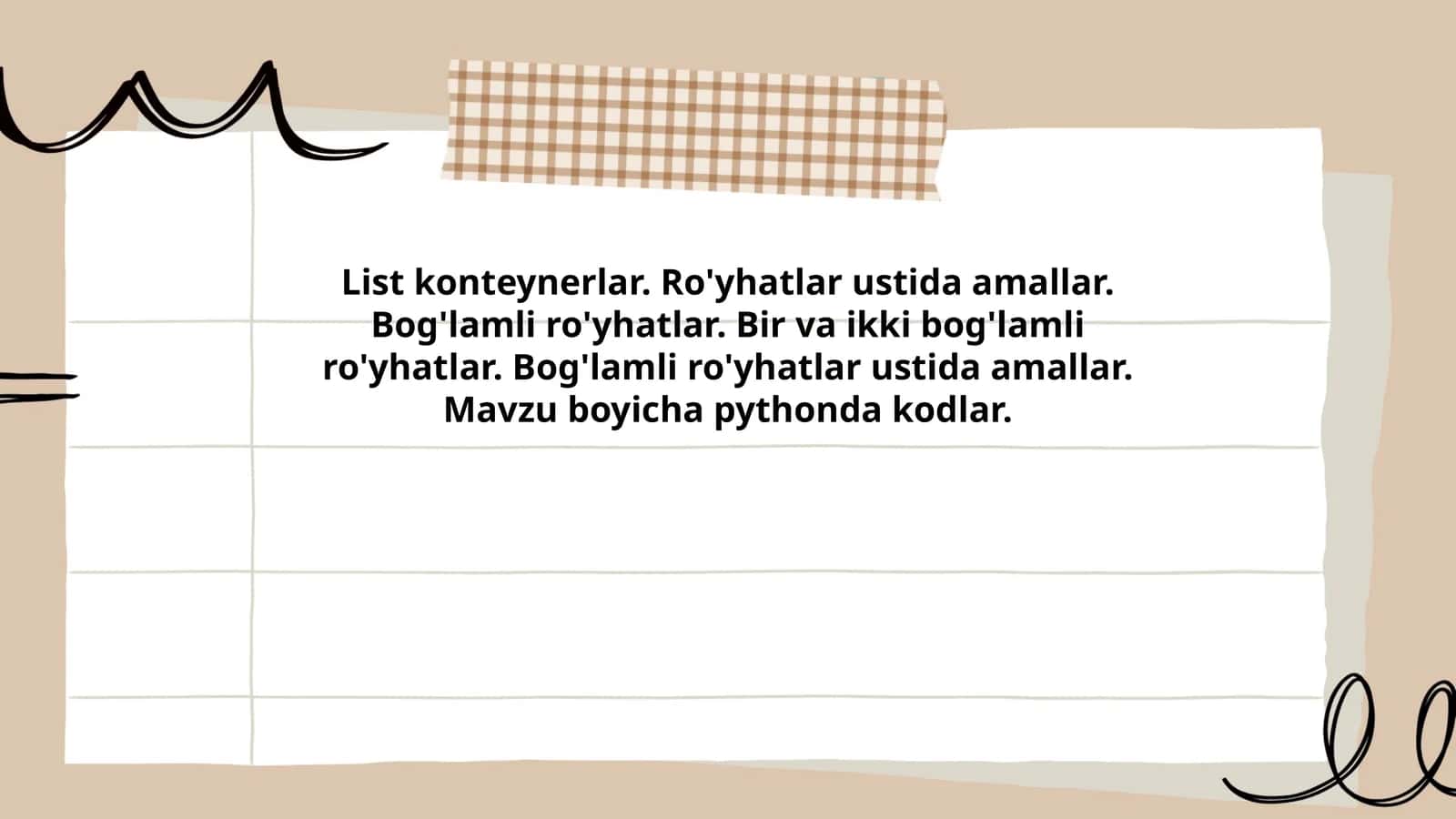 Bog'lamli ro'yhatlar