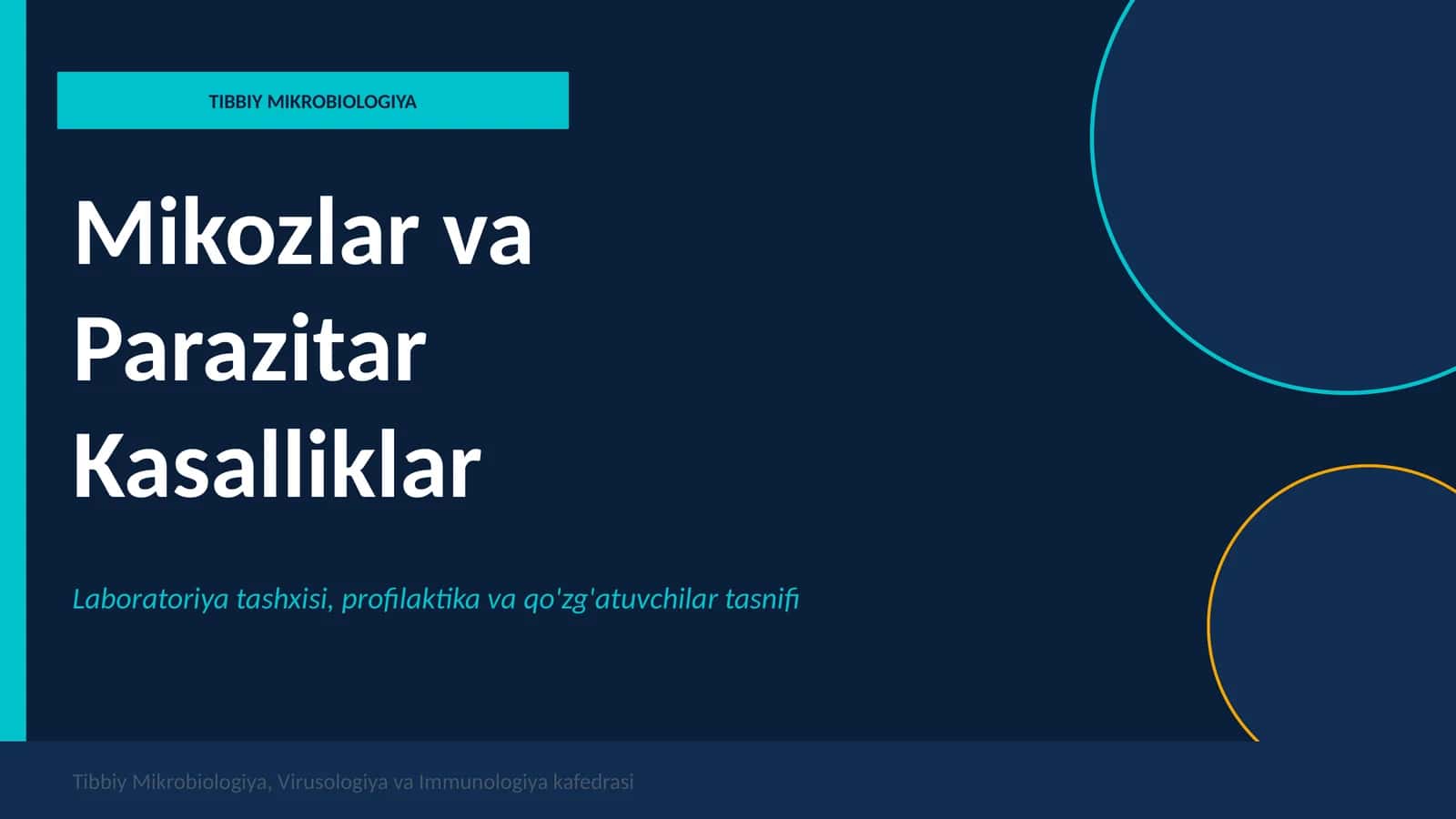 Mikoz qo'zgatuvchilari yuza va chuqur mikoz (zamburug'li kasalliklar)