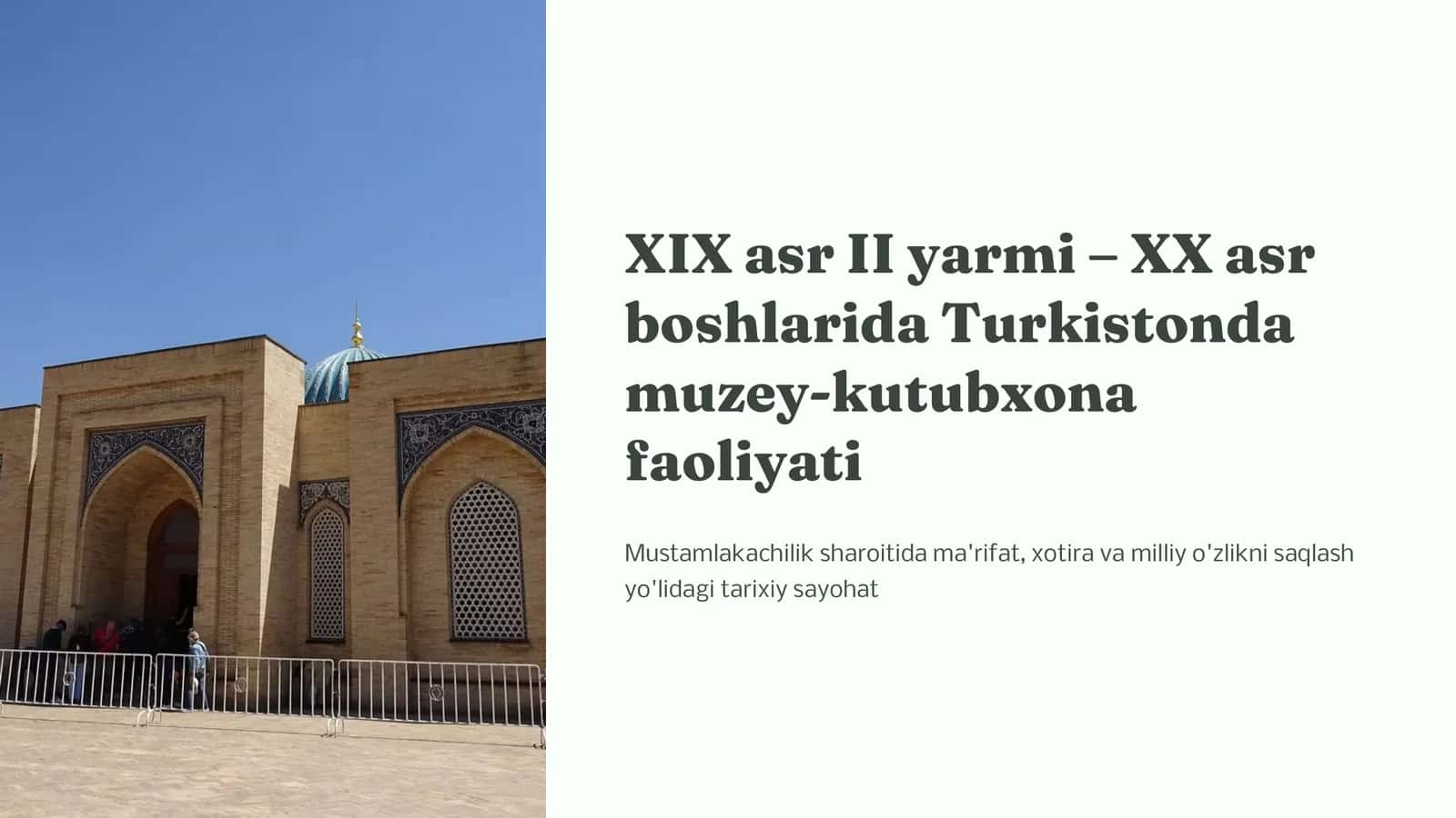 Muzey-nima edi?