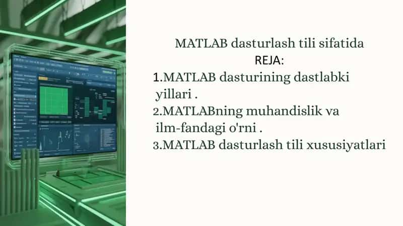 MATLAB dasturlash tili