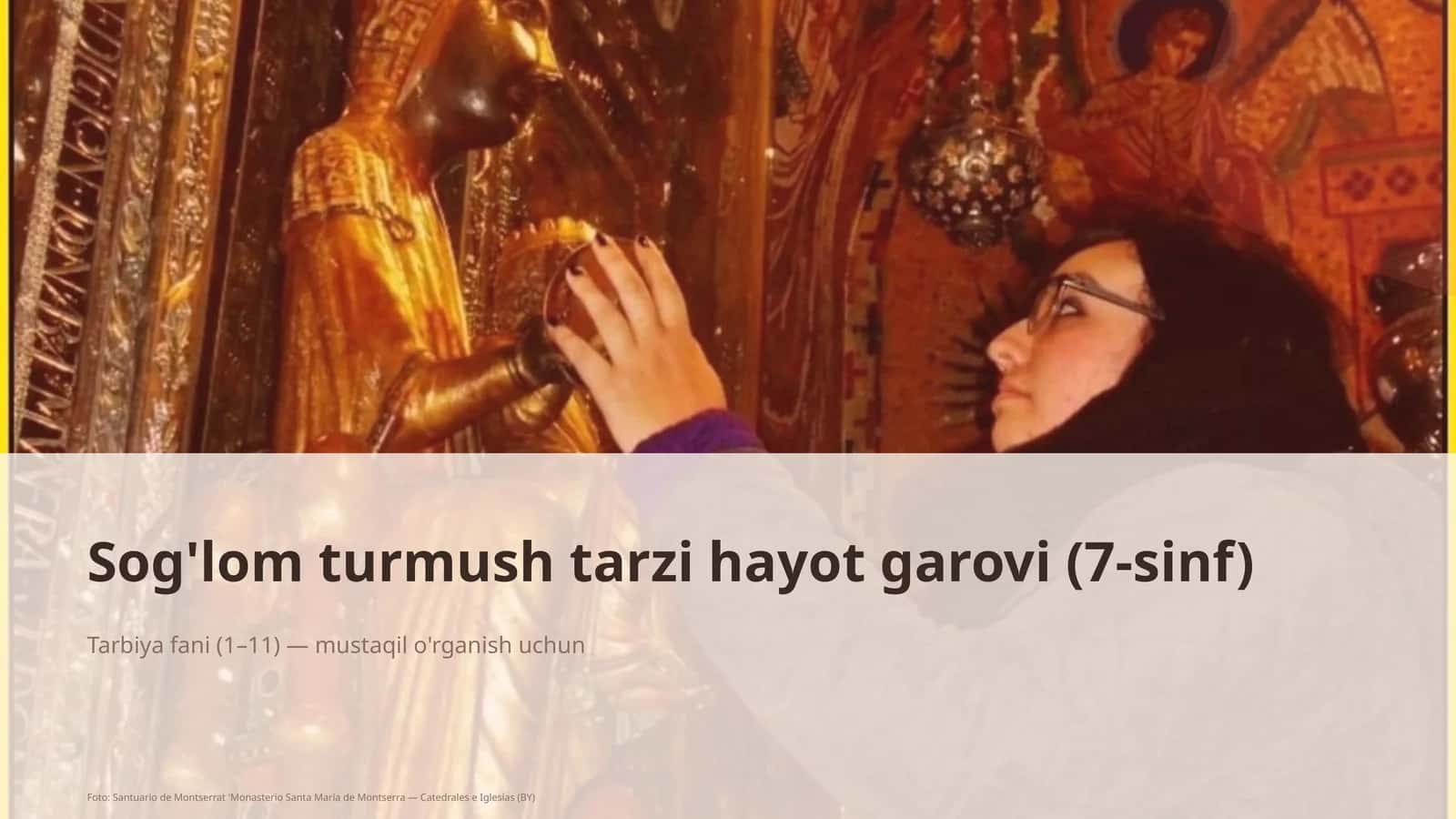 Sog'lom turmush tarzi hayot garovi (7-sinf)