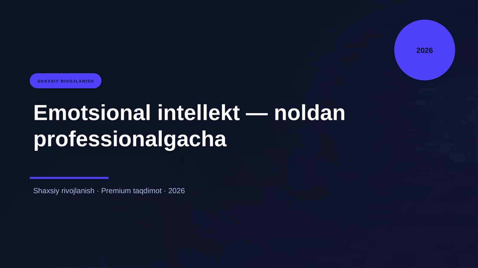 Shaxsiy rivojlanish