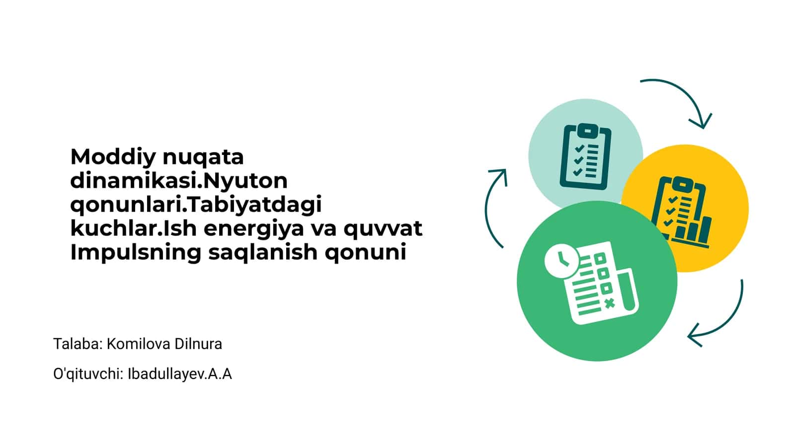 Moddiy nuqata dinamikasi