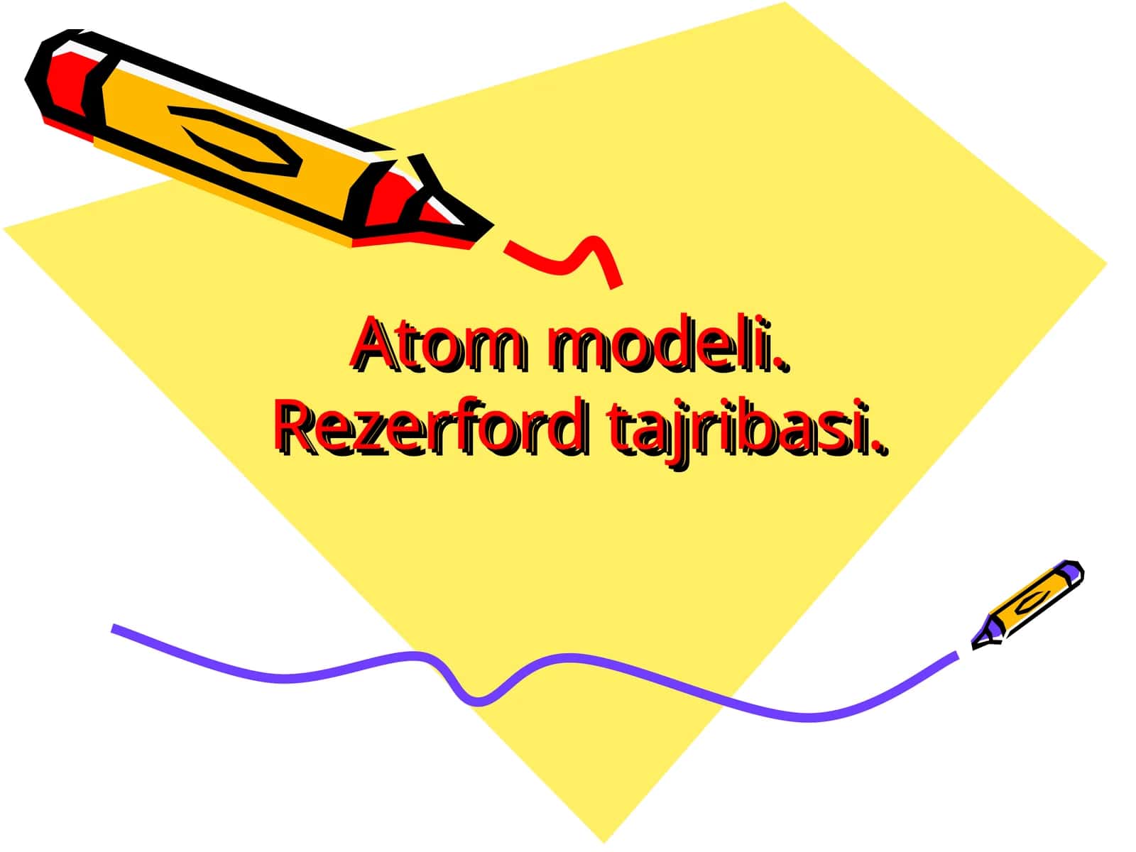 Atom modeli.Rezerford tajribasi