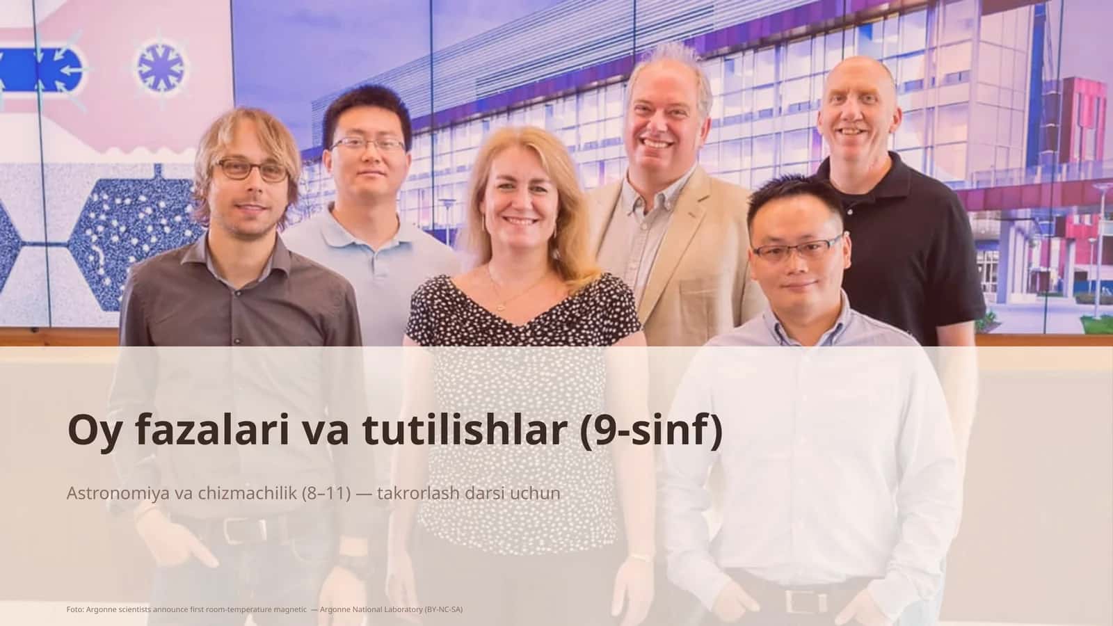 Oy fazalari va tutilishlar (9-sinf)