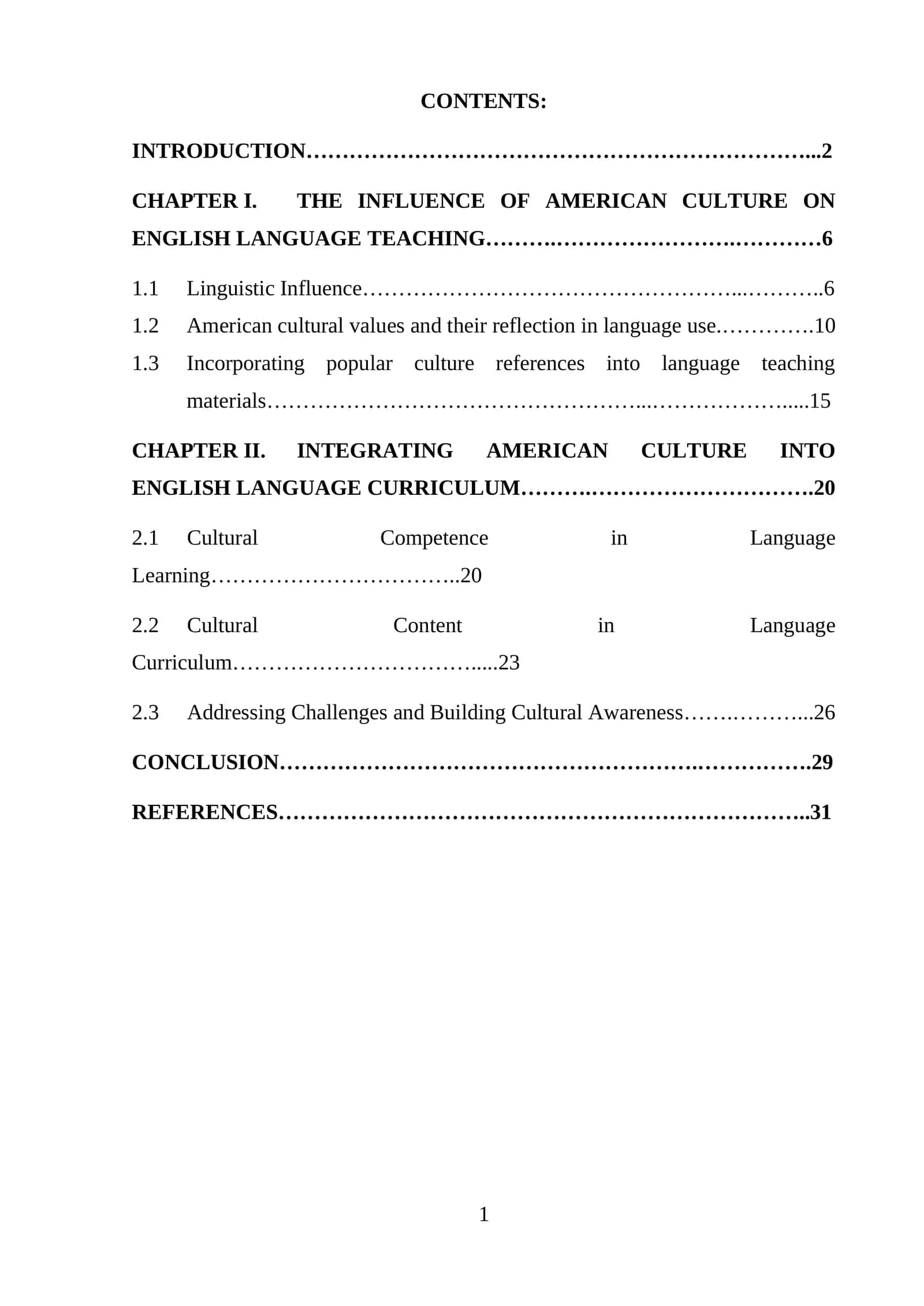 Integrating American Culture into English Language Curriculum