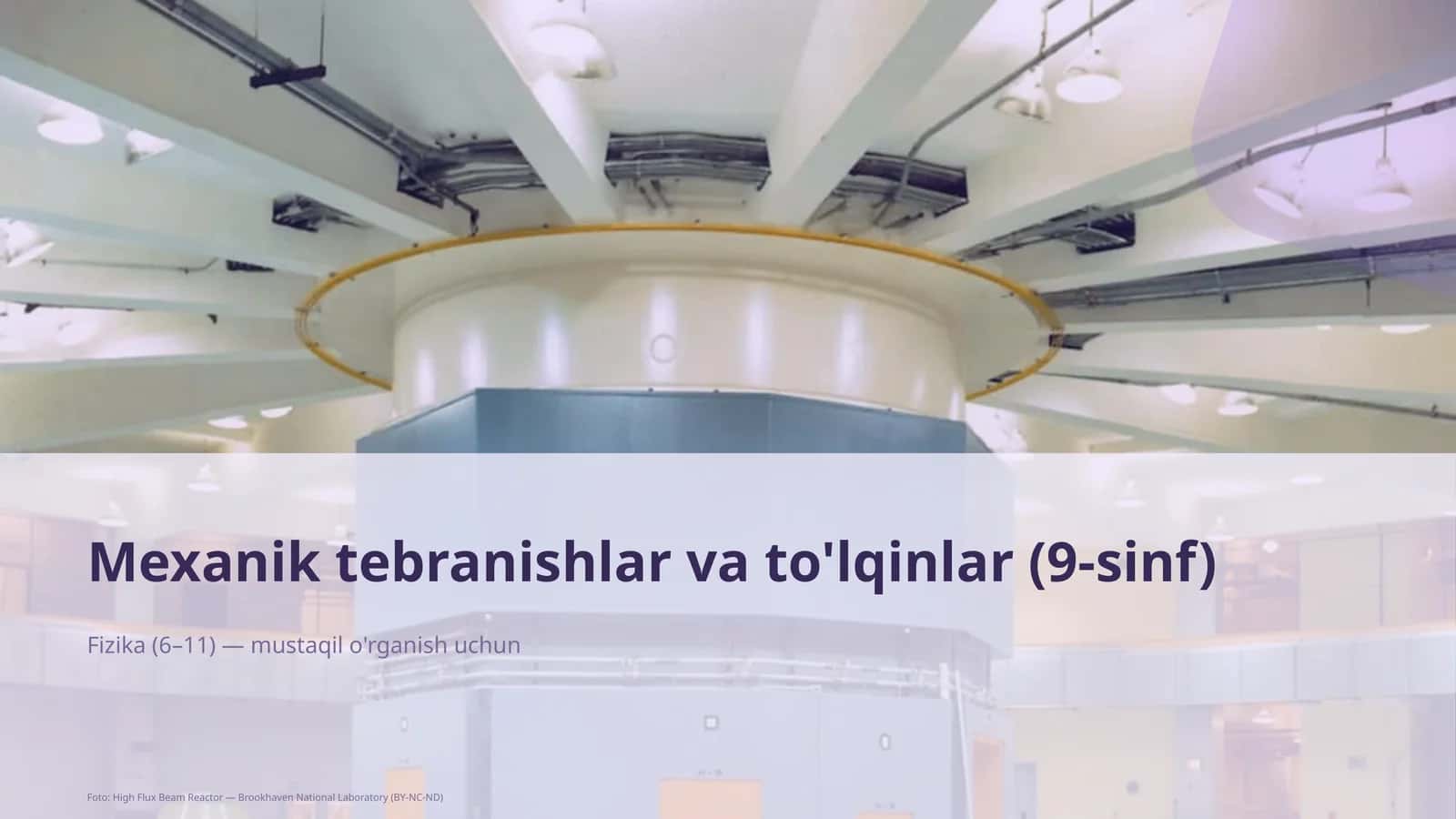 Mexanik tebranishlar va to'lqinlar (9-sinf)