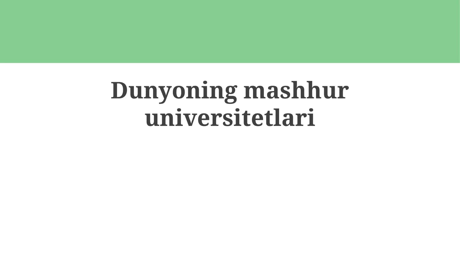 Harvard Universiteti
