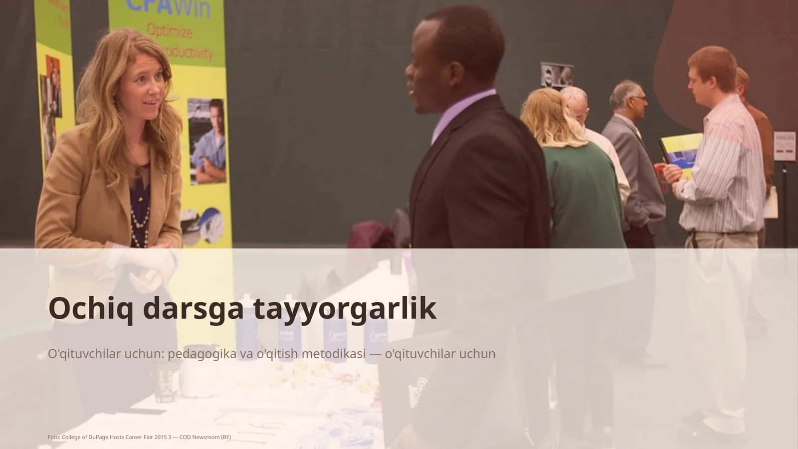 Ochiq darsga tayyorgarlik