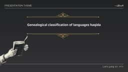 Genealogical classification of languages haqida