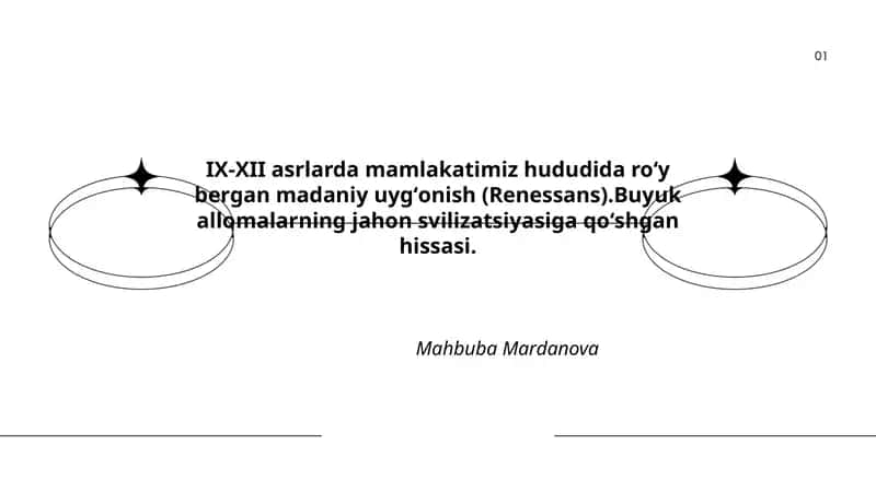 IX-XII asrlarda mamlakatimiz hududida roʻy bergan madaniy uygʻonish (Renessans)
