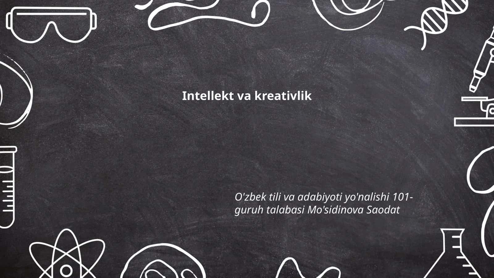Intellekt va kreativlik