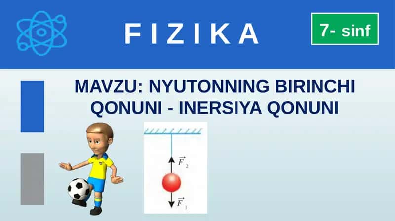 NYUTONNING BIRINCHI QONUNI - INERSIYA QONUNI