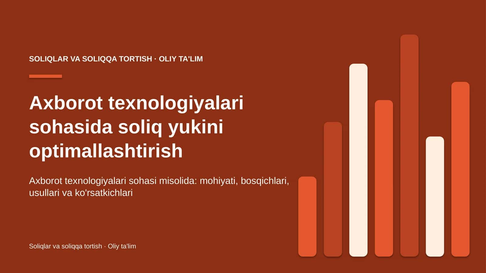 axborot texnologiyalari sohasida soliq yukini optimallashtirish 5871