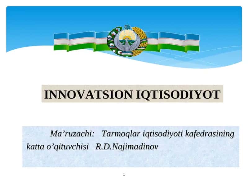 Innovatsion marketing va elektron tijorat
