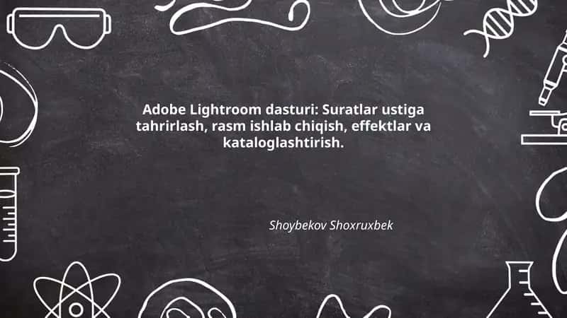 Adobe Lightroom dasturi
