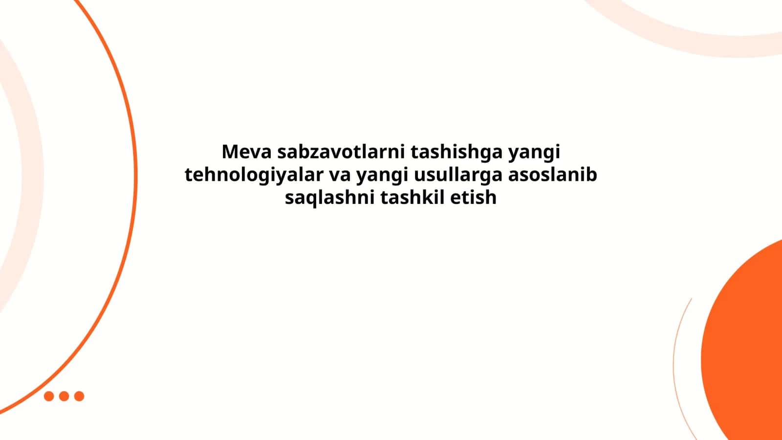 Sovutish zanjiri (cold chain) va transportga mos sovutgichli yuk mashinalari texnologiyalari