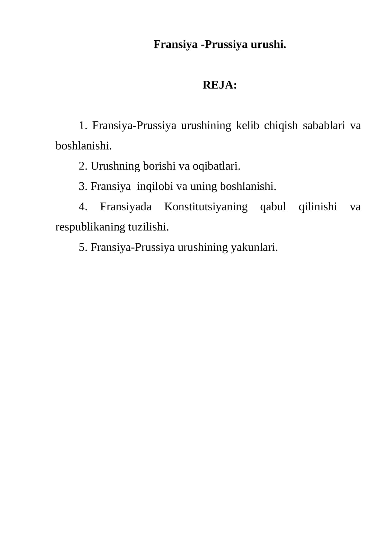 Fransiya -Prussiya urushi