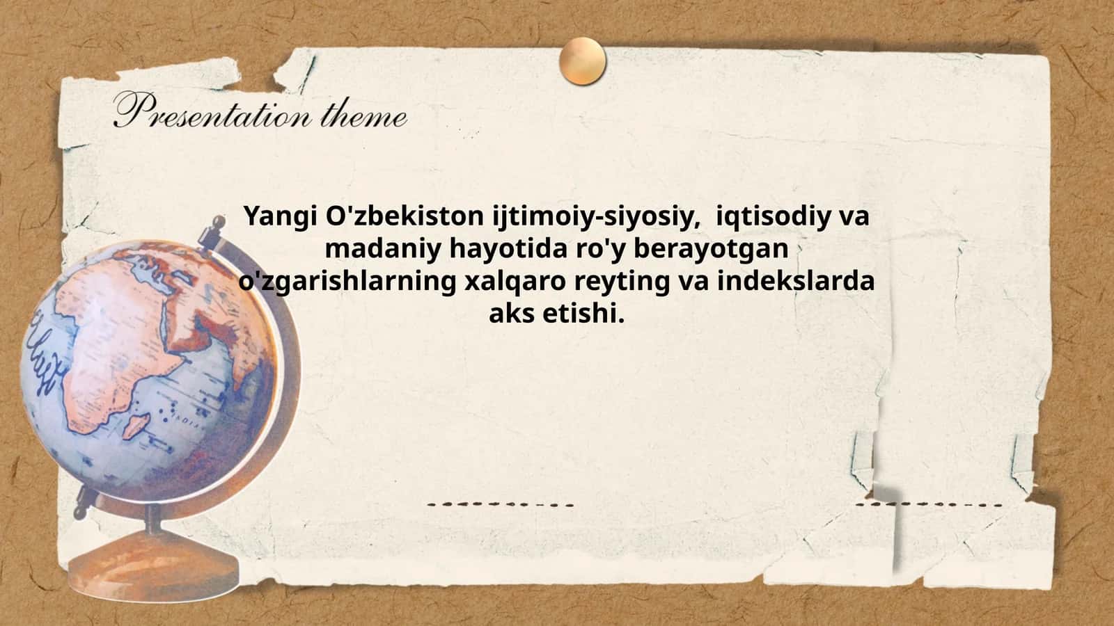 Yangi O'zbekiston ijtimoiy-siyosiy, iqtisodiy va madaniy hayotida ro'y berayotgan o'zgarishlarning xalqaro reyting va indekslarda aks etishi