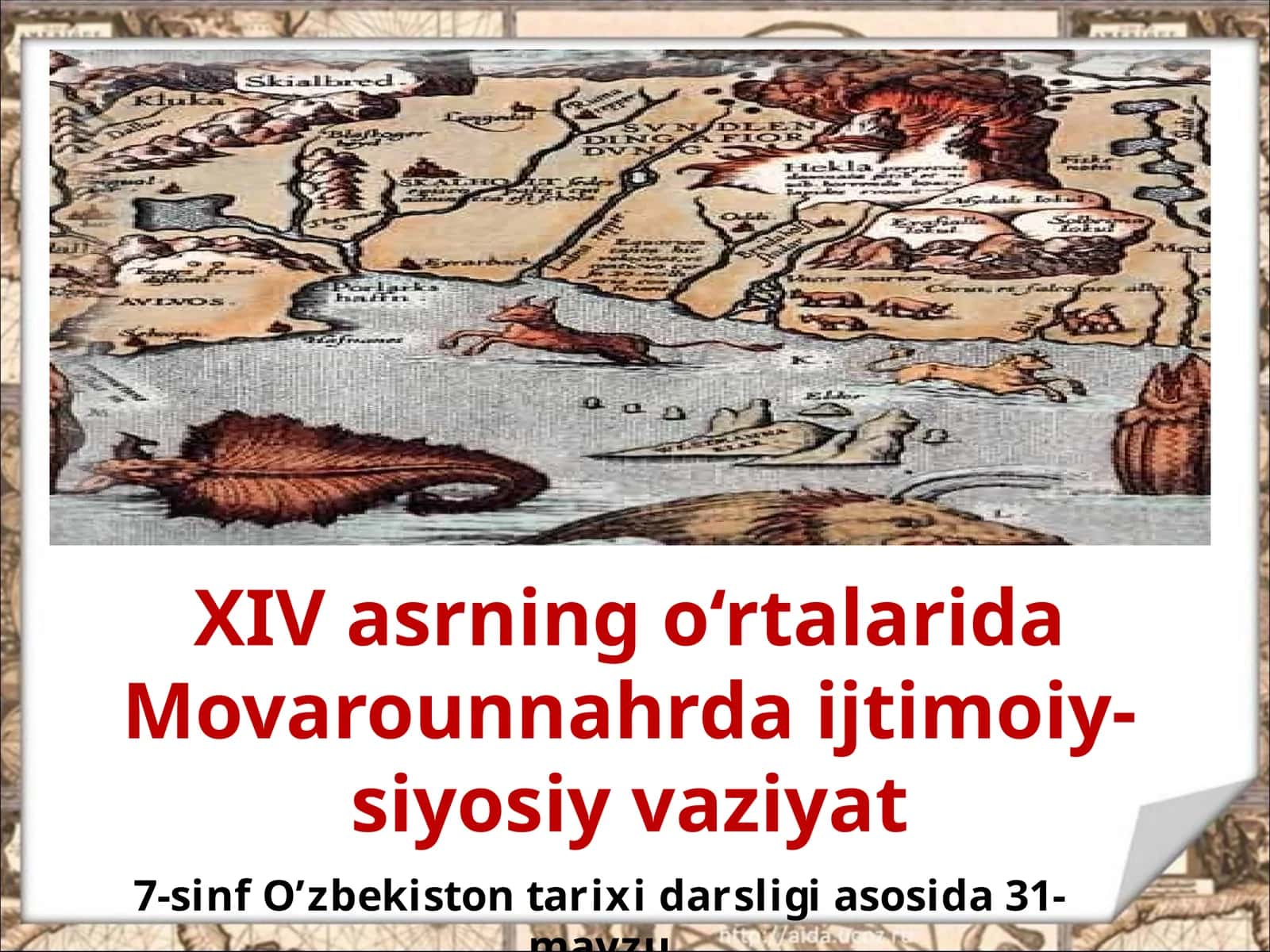 XIVasrningo‘rtalaridaMovarounnahrdaijtimoiy-siyosiyvaziyat