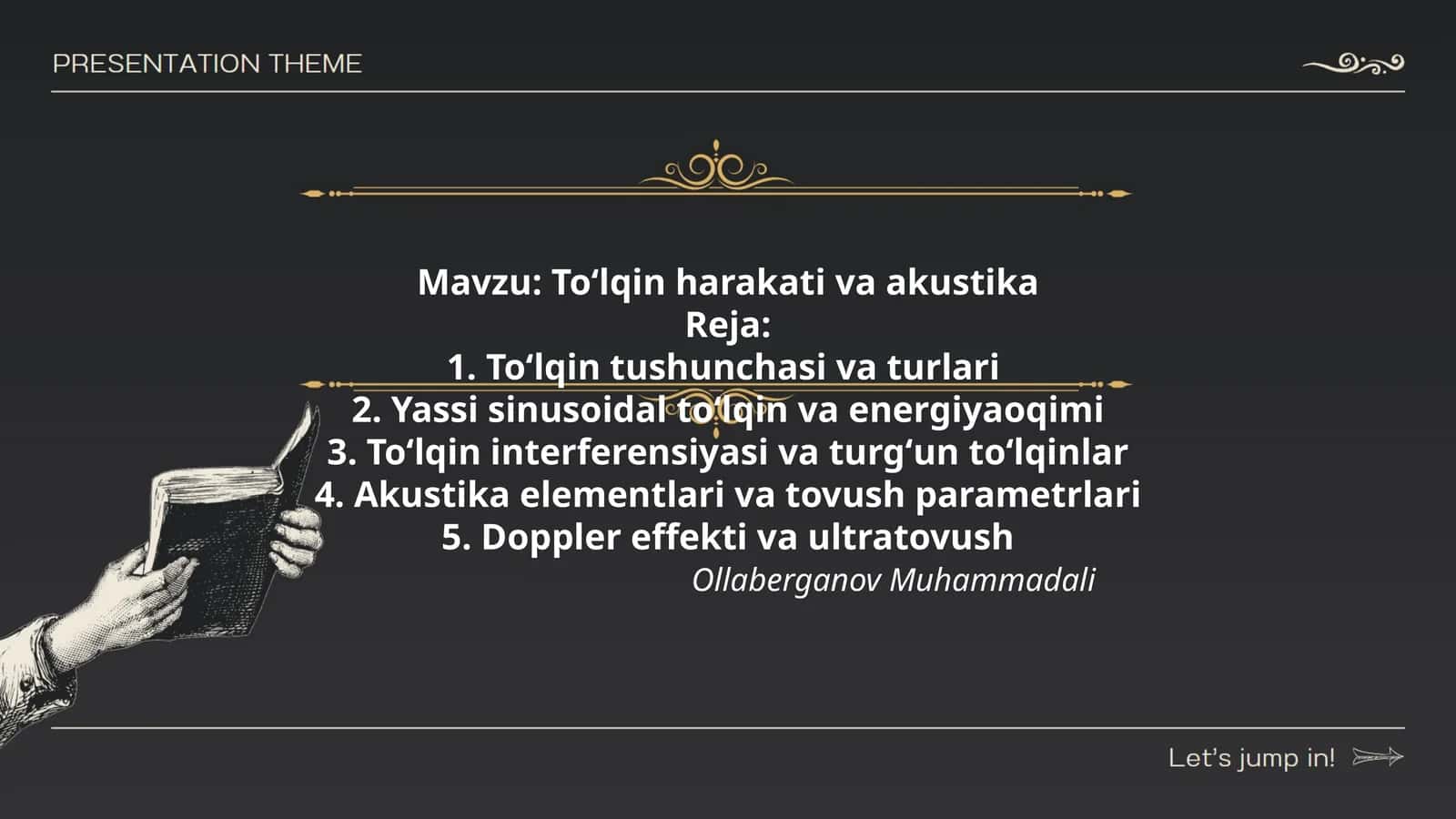 Toʻlqin harakati va akustika