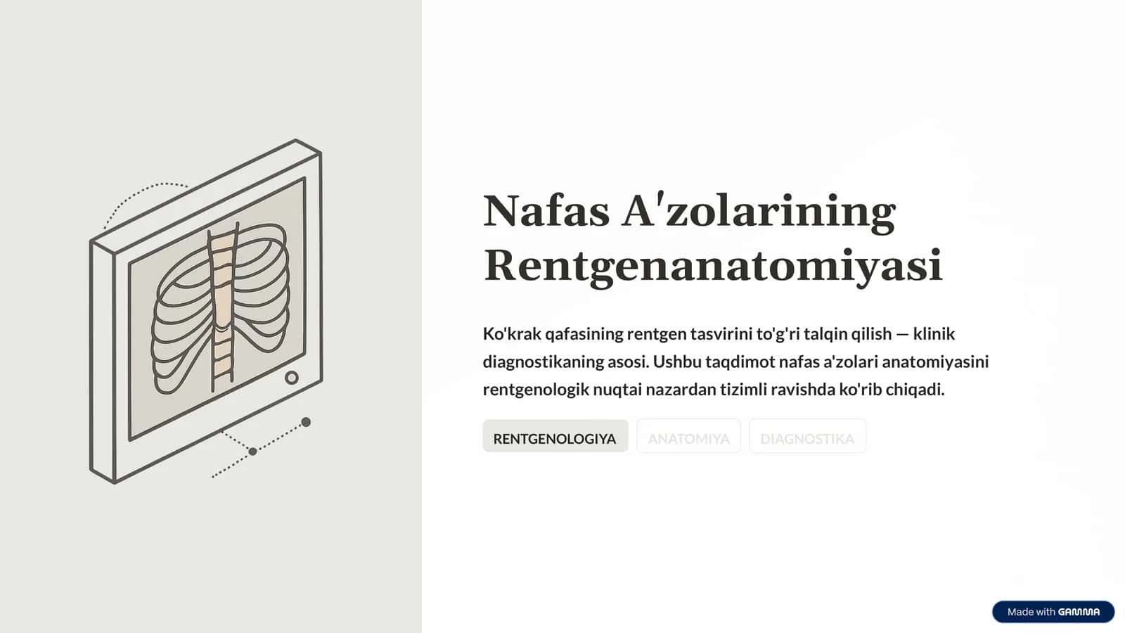 Nafas A'zolarining Rentgenanatomiyasi