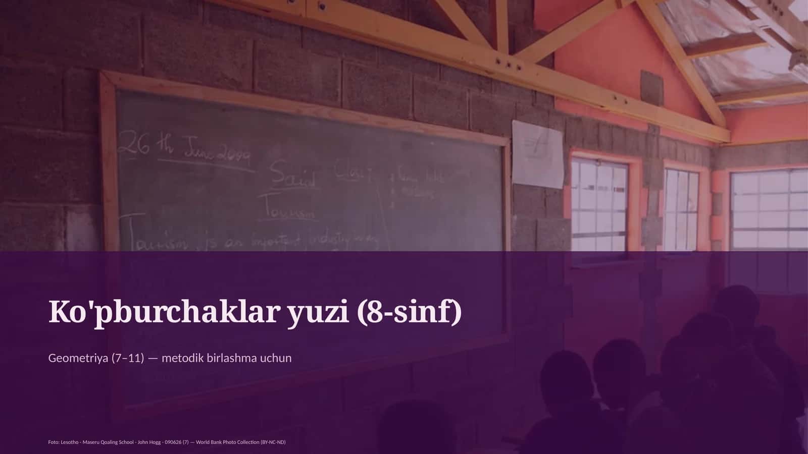 Ko'pburchaklar yuzi (8-sinf)